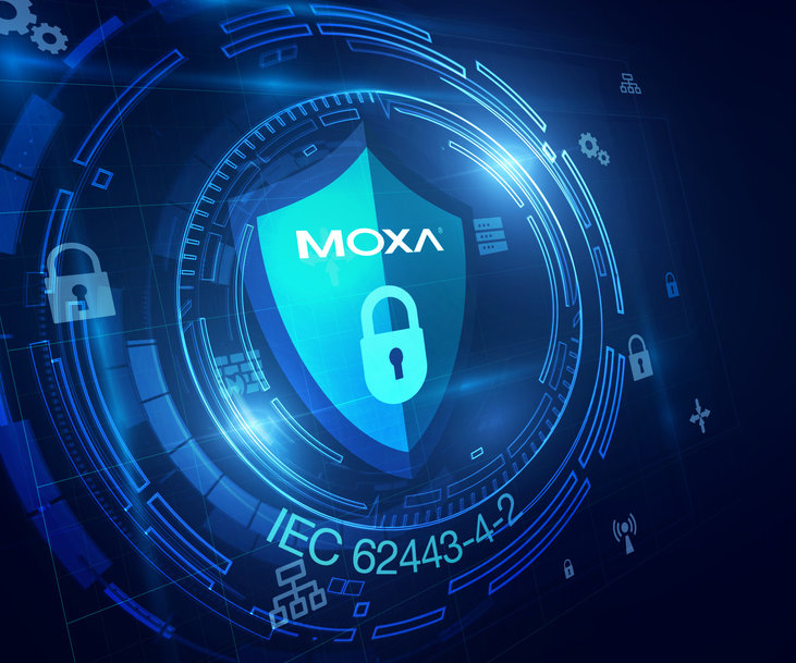 Moxa erfüllt die Sicherheitsanforderungen der Norm IEC 62443 zur Absicherung von Netzwerken der nächsten Generation